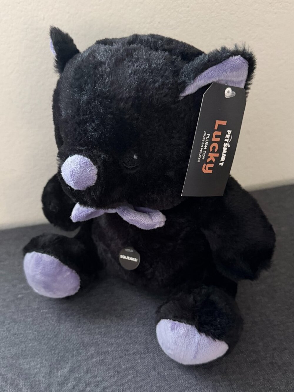 PetSmart Lucky Black Cat Dog Toy